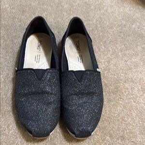 TOMS Glitter Slip-On Shoes Sz 8-1/2